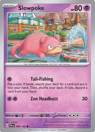 SV02: Paldea Evolved Slowpoke #085