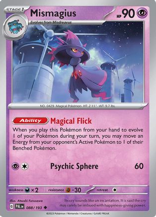 SV02: Paldea Evolved Mismagius #088