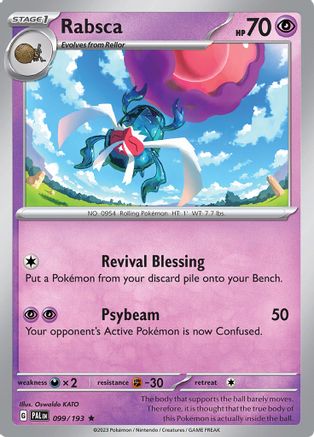 SV02: Paldea Evolved Rabsca #099