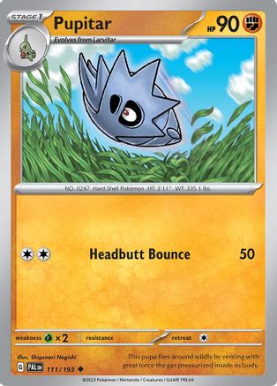 SV02: Paldea Evolved Pupitar #111