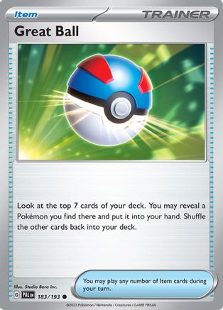 SV02: Paldea Evolved Great Ball #183