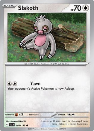 SV02: Paldea Evolved Slakoth #160