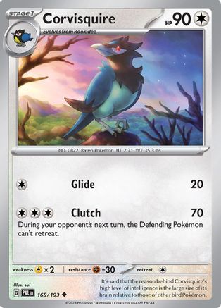 SV02: Paldea Evolved Corvisquire #165