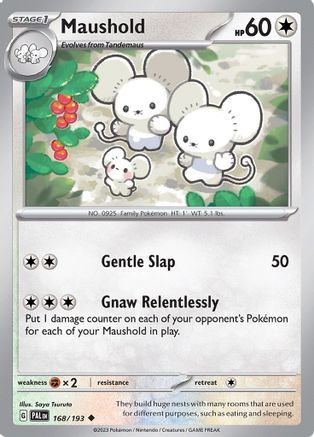 SV02: Paldea Evolved Maushold #168