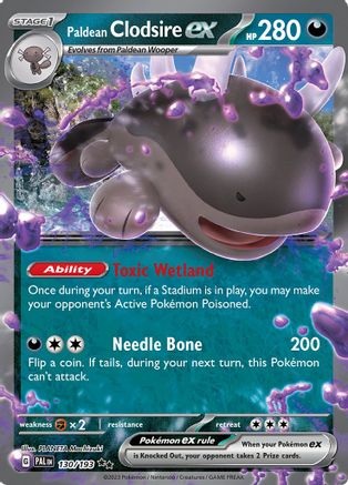SV02: Paldea Evolved Paldean Clodsire ex #130