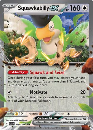 SV02: Paldea Evolved Squawkabilly ex #169