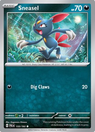 SV02: Paldea Evolved Sneasel #133