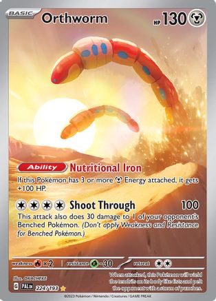 SV02: Paldea Evolved Orthworm #224