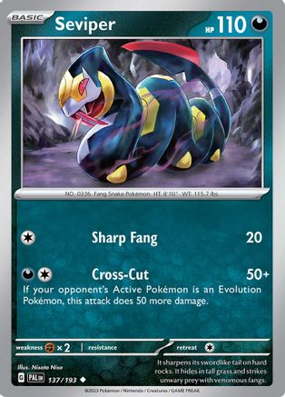 SV02: Paldea Evolved Seviper #137