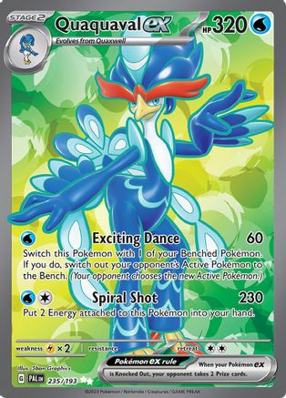 SV02: Paldea Evolved Quaquaval ex #235
