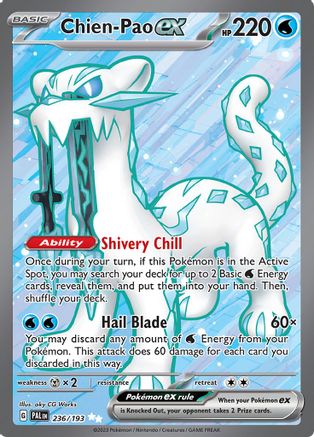 SV02: Paldea Evolved Chien-Pao ex #236