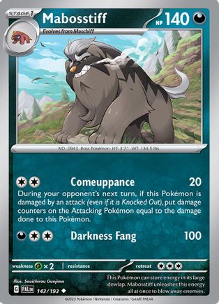 SV02: Paldea Evolved Mabosstiff #143
