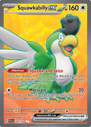 SV02: Paldea Evolved Squawkabilly ex #247