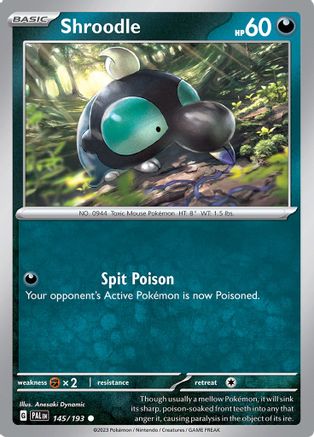 SV02: Paldea Evolved Shroodle #145