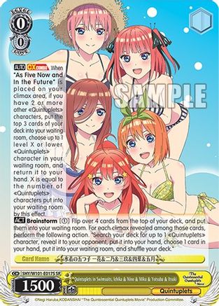 Quintuplets in Swimsuits, Ichika & Nino & Miku & Yotsuba & Itsuki (SR