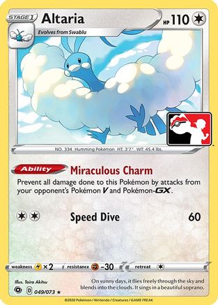 Prize Pack Series Cards Altaria #49