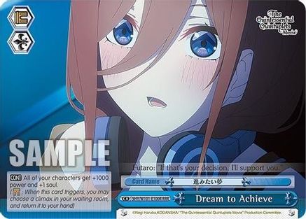 Dream to Achieve (RRR) - The Quintessential Quintuplets Movie - Weiss