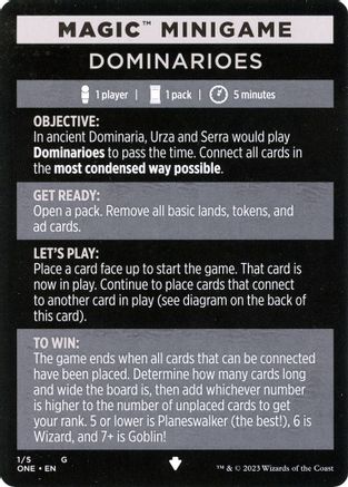 Magic Minigame: Dominarioes