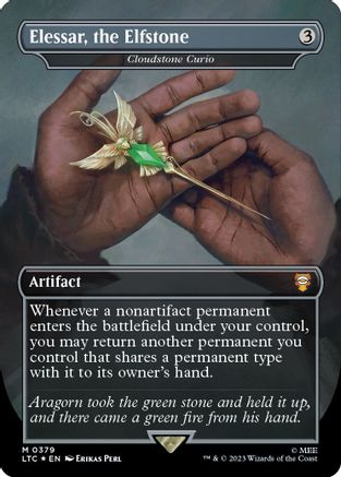 Elessar, the Elfstone - Cloudstone Curio (Surge Foil)
