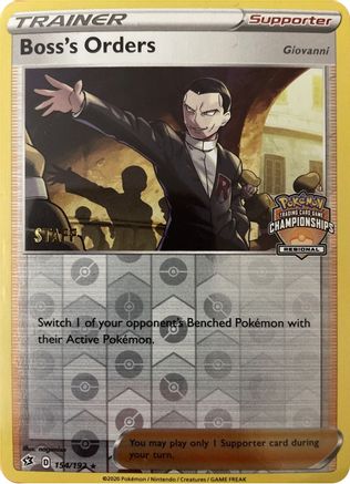League & Championship Cards Boss's Orders - 154/192 (Regional Championships) [Staff] #154