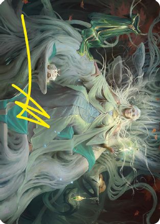 Galadriel, Gift-Giver Art Card (Gold-Stamped Signature)