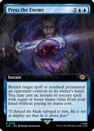 Press the Enemy (Extended Art) (Surge Foil)