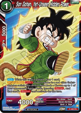 Son Gohan, Yet-Unseen Hidden Power (Zenkai Series Tournament Pack Vol.4 ...