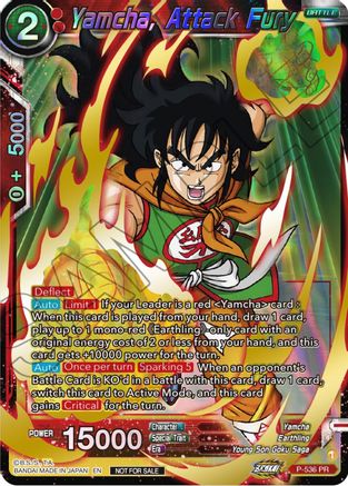 Yamcha, Attack Fury (Championship Selection Pack 2023 Vol.2) (Gold ...