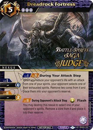 Dreadrock Fortress (Judge Pack Vol. 2) - Battle Spirits Saga Promo ...