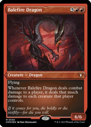 Balefire Dragon (Foil Etched) - Commander Masters - Magic: The Gathering