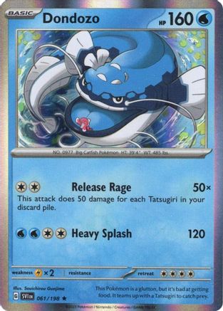 Miscellaneous Cards & Products Dondozo - 061/198 (Line Holo) #061