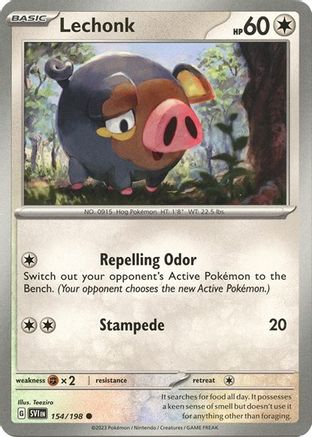 Deck Exclusives Lechonk - 154/198 (Holo) #154