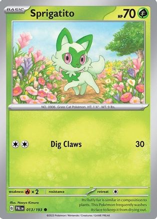 Miscellaneous Cards & Products Sprigatito - 013/193 (Summer 2023 Collector Chest) #013