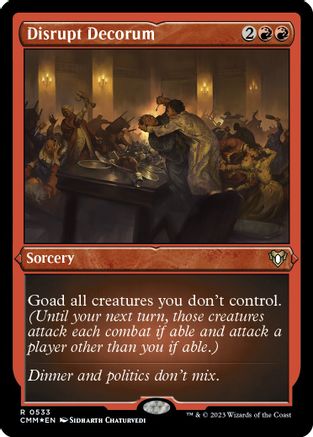Disrupt Decorum (Foil Etched)
