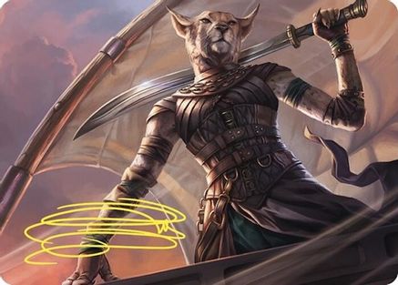 Mirri, Weatherlight Duelist Art Card (Gold-Stamped Signature)
