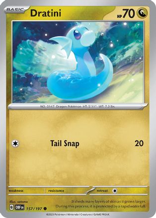 SV03: Obsidian Flames Dratini #157