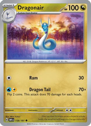SV03: Obsidian Flames Dragonair #158