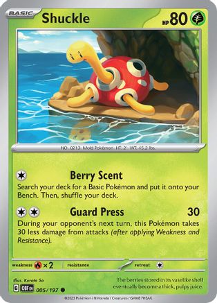SV03: Obsidian Flames Shuckle #005