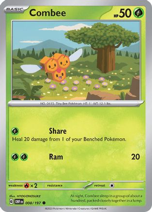 SV03: Obsidian Flames Combee #008
