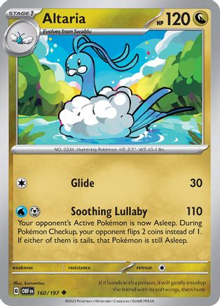 SV03: Obsidian Flames Altaria #160