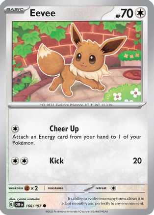 SV03: Obsidian Flames Eevee #166