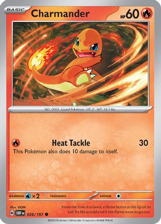 SV03: Obsidian Flames Charmander #026