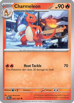 SV03: Obsidian Flames Charmeleon #027