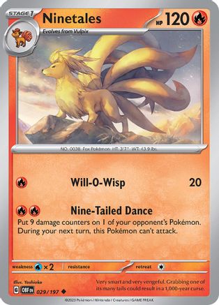 SV03: Obsidian Flames Ninetales #029