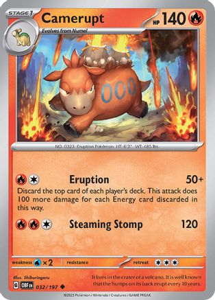 SV03: Obsidian Flames Camerupt #032