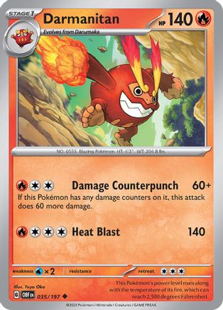 SV03: Obsidian Flames Darmanitan #035