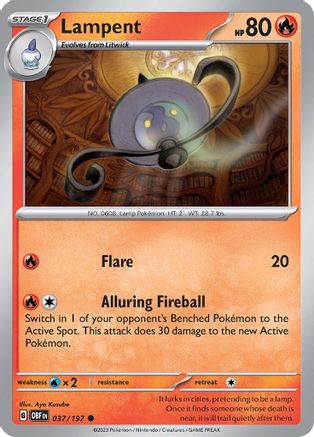 SV03: Obsidian Flames Lampent #037