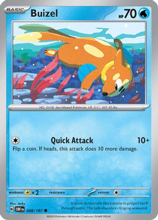 SV03: Obsidian Flames Buizel #048