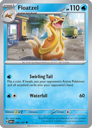 SV03: Obsidian Flames Floatzel #049