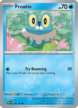 SV03: Obsidian Flames Froakie #056